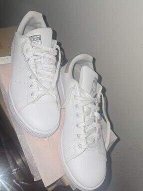adidas White Leather Low-Top Sneakers